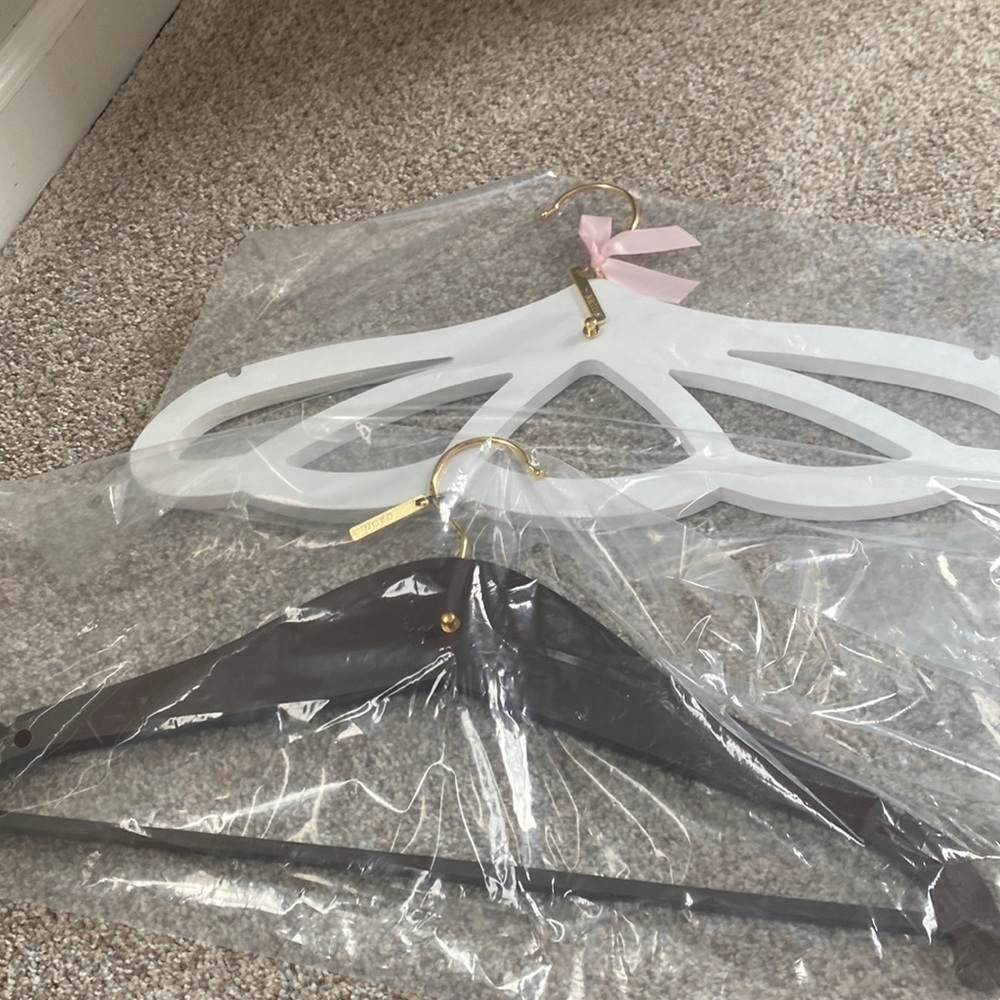 NEW IN PACKAGING Bridal hangers for Mr. & Mrs.